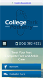 Mobile Screenshot of collegeparkpodiatry.com